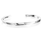 Efva Attling Strength & Kindness Slim Cuff Armband Silver L