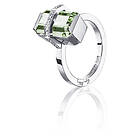 Efva Attling Little Bend Over Green Quartz Ring Vitguld 15,00 mm