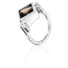 Efva Attling Shiny Memory Smokey Quartz Ring Silver 19,50 mm