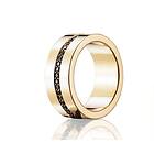 Efva Attling Wide & Black Stars Ring Guld 15,00 mm