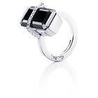 Efva Attling Bend Over Onyx Ring Vitguld 17,50 mm