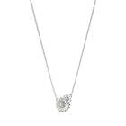 Georg Jensen DAISY LAYERED PENDANT Hängsmycke/Halsband (Silver) WHITE ENAMEL