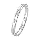 Georg Jensen FUSION OPEN BANGLE vitguld PAVÉ 0,68 CT S