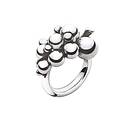 Georg Jensen MOONLIGHT GRAPES SMALL RING SILVER, OXIDISED 48