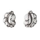 Georg Jensen MOONLIGHT GRAPES Örhänge Clips Silver OXIDISED