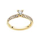 Georg Jensen MAGIC SOLITAIRE RING guld DIAMOND PAVÉ 0,33CT 51