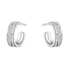 Georg Jensen FUSION SMALL Örhänge Vitguld FULL PAVÉ 0,33 CT