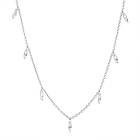 Sif Jakobs VULCANELLO halsband vita Zirkoner (silver)