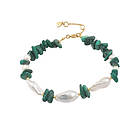 Hultquist Copenhagen Green Ellie armband Guld