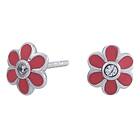 Nordahl Andersen Flower Girls Rodinerat Silver Stiftörhängen 325106