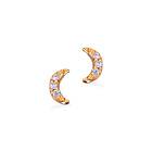 Scrouples Moon Förgyllt Silver Örhängen Med Zirconia 157792