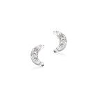 Scrouples Moon Sterling Silver Stiftörhängen Med Zirconia 157782