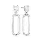 Sif Jakobs Roccanova Lungo Sterling Silver Øreringer Med Zirkonia SJ-E42256-CZ
