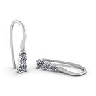 Smykkekæden Zirconia Sterling Silver Örhängen DVJB005S