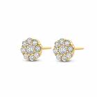 Spirit Icons Vanity Stud 14 Karat Guld Stiftörhängen Med Diamanter 0,68 Carat W/vs S44466