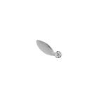 Stine A. A Big Dot Leaf Sterling Silver Örhänge 1263-00-S