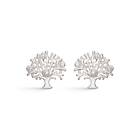 Støvring Design Tree Of Life Rodinerat Silver Stiftörhängen Med Zirconia 10348033