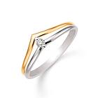 Støvring Design 14 Karat Guld Ring Med Diamant 0,05 Carat W/si 72232020