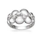 Scrouples Sterling Silver Ring Med Zirconia 727392