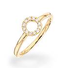 Scrouples 14 Karat Guld Ring Med Diamanter 0,11 Carat W/vs 709605