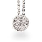 Scrouples Rodinerat Silver Halsband Med Zirconia 229052