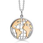 Støvring Design World Map Rodinerat Silver Halsband 16223937