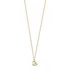 Spirit Icons Heart Förgyllt Silver Halsband S10822-45