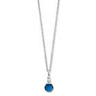 Spirit Icons Figaro Pendant Sterling Silver Halsband Med Pärla Och Zirconia S10901-45