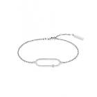 Calvin Klein Elongated Oval Bracelet Rostfritt Stål Armband Med Zirconia 35000183