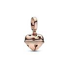 Pandora Festive Bell Dangle Charm Rosé