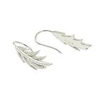 CU Jewellery Feather/Leaf Short Ear Silver