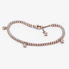 Pandora Sparkling Drops Tennis Bracelet Rosé