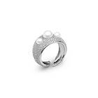 CU Jewellery Pearl Bubble Ring Silver