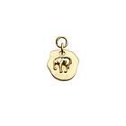 CU Jewellery Letters Elephant Pendant for Hoops Gold