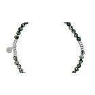 CU Jewellery Bear Elastic Bracelet Green Silver