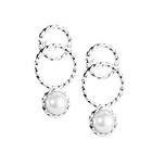 Efva Attling Twisted Orbit Earrings – Pearl