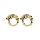 CU Jewellery Loop Stone Ear Gold