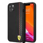 Ferrari iPhone On 13 Mini Stripe Track Carbon Svart FESAXHCP13SBK