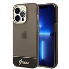 Guess iPhone Translucent 14 Pro Max Skal Svart GUHCP14XHGCOK