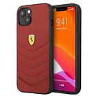 Ferrari iPhone Off 13 Mini Quilted Track Röd FEHCP13SRQUR