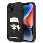 Karl Lagerfeld iPhone 14 Plus Silicone KLHCP14MSLKHBK