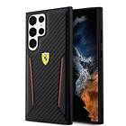 Ferrari Samsung Galaxy S23 Ultra Skal Carbon & Stripe Svart FEHCS23LNPYK S918