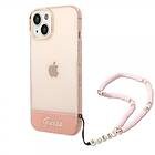 Guess iPhone 14 Translucent Pearl Strap GUHCP14SHGCOHP