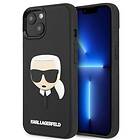 Karl Lagerfeld iPhone skal 14 3D Svart Rubber Head