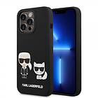 Karl Lagerfeld iPhone 14 Pro Silicone & Choupette MagSafe KLHMP14LSSKCK