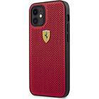 Ferrari FESPEHCP12SRE iPhone 12 mini On Röd Track Perforated