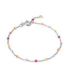 Enamel Lola Rainbow Armband Silver B66S-Rainbow