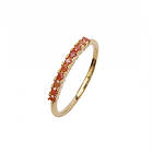 Pico Fineley Crystal Coral Ring-Ring Størrelse 56 Dam 24 kt. forgyldt 925 sterling sølv