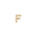 Pico Alphabet Crystal Ørestikkere Forgyldt-F Dam 22 kt. forgyldt 925 sterling sø