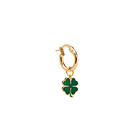 Pico Charlotte Hoop Clover Øreringer 24 kt. Förgyllt Q01011-Clover